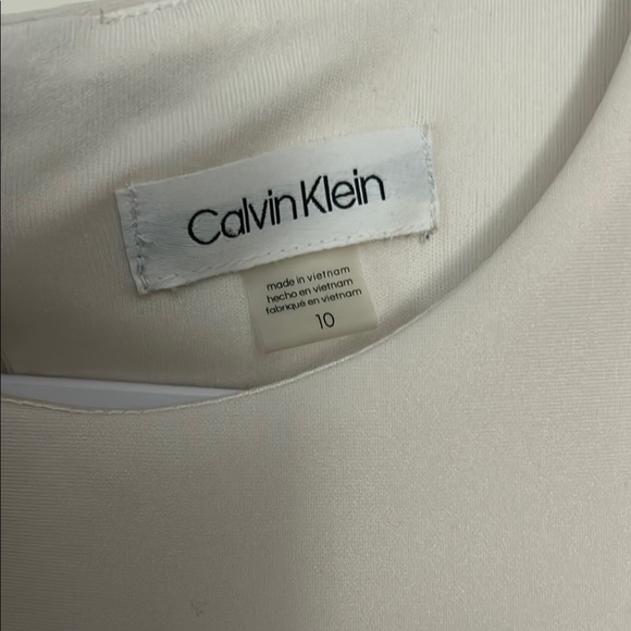 Calvin Klein Cream Sheath Midi Dress - Picture 2 of 3